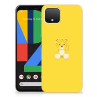 Google Pixel 4 Telefoonhoesje met Naam Baby Leopard