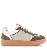 DWRS Mirabel dark brown/off white Suede Dames