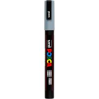 Uni-Posca Posca marker, afm pc-3m, lijndikte 0,9-1,3 mm, fijn, grijs, 1 stuk