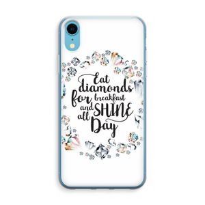 Diamonds: iPhone XR Transparant Hoesje
