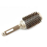 Keramische aluminium haren kammen ronde borstel met nylon Bristle professionele kapper styling haarborstel (53mm)