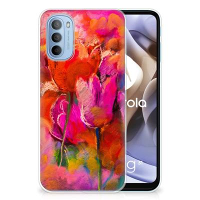 Hoesje maken Motorola Moto G31 | G41 Tulips Hoesje maken Motorola Moto G31 | G41 Tulips
