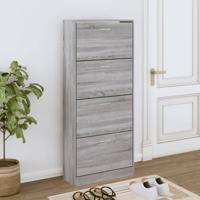 Schoenenkast 63x24x147 cm bewerkt hout grijs sonoma Schoenenkast 63x24x147 cm bewerkt hout grijs sonoma
