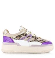 DWRS - Walton Leopard sneakers sand Leer Dames
