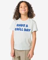 HEMA Kinder T-shirt Chill Blauw (blauw)