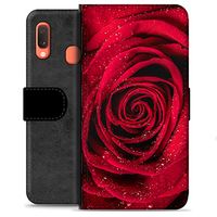 Samsung Galaxy A20e Premium Wallet Hoesje - Roze