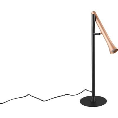 LED Tafellamp - Tafelverlichting - Trion Fato - 3W - Aanpasbare kleur - 400 lumen - Mat Zwart - Metaal