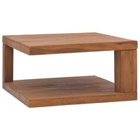 vidaXL Salontafel 65x65x33 cm massief teakhout - thumbnail