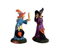 Black cat millinery set of 2 - Lemax