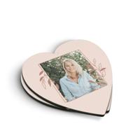 Hartvormige onderzetters bedrukken - 2 stuks