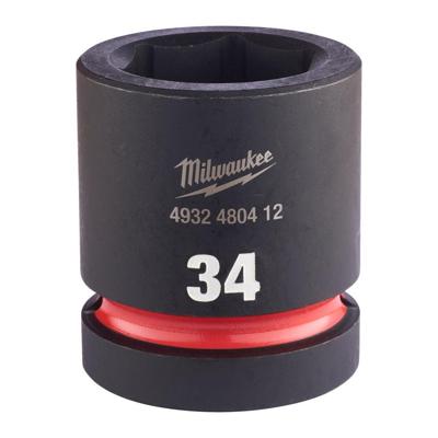 Milwaukee ShockWave™ Krachtdop 1" kort | 34 mm - 4932480412