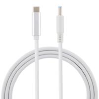 USB-C/type-C naar 4 5 x 3.0 mm laptop voeding oplaadkabel kabel lengte: ongeveer 1.5 m (wit)