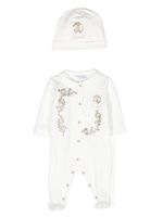 Roberto Cavalli Junior trousseau de naissance à logo imprimé - Blanc