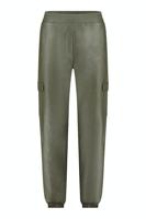 Studio Anneloes Female Broeken Evi Leather Cargo Trousers 09589