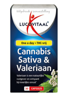 Lucovitaal Voedingssupplementen Cannabis, Sativa, Valeriaan 30Capsules