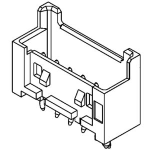 Molex 533750810 Male header, inbouw (standaard) Totaal aantal polen: 8 Rastermaat: 2.50 mm Inhoud: 1 stuk(s) Bulk