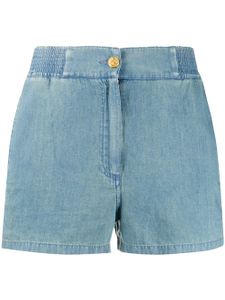 Gucci short en jean à liserés contrastants - Bleu