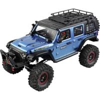 WL Toy Blauw (metallic) Brushed 1:10 RC auto Elektro Crawler 4WD RTR 2,4 GHz Incl. accu en lader