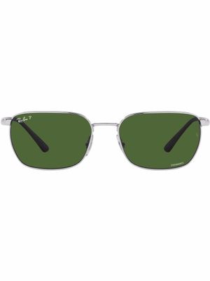 Ray-Ban lunettes de soleil à monture rectangulaire - Vert