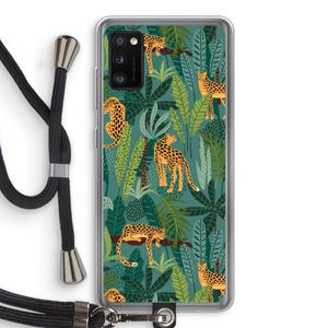 Luipaard 2: Samsung Galaxy A41 Transparant Hoesje met koord