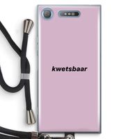 kwetsbaar: Sony Xperia XZ1 Transparant Hoesje met koord