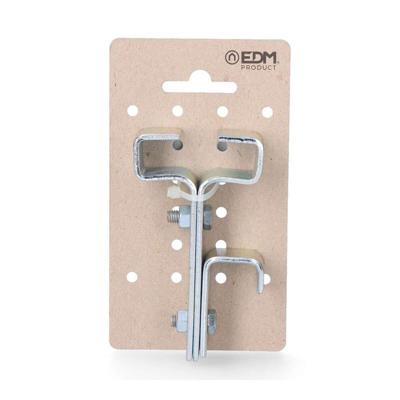Houder EDM 85594 IPN 10 Zilverkleurig Zink 11,5 x 5,5 cm Balk