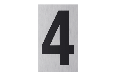 Metafranc Cijfer 4 Alu - WU0507330