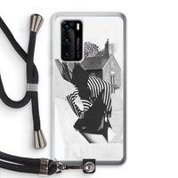 House: Huawei P40 Transparant Hoesje met koord