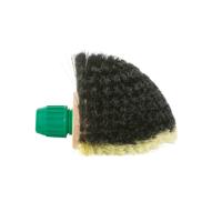 Luva ragebol zwart-wit kunsthaar met steelhouder