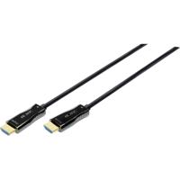 Digitus AK-330125-150-S HDMI-kabel HDMI / Glasvezel Aansluitkabel HDMI-A-stekker, HDMI-A-stekker 15.00 m Zwart 4K UHD