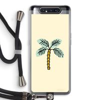 Palmboom: Samsung Galaxy A80 Transparant Hoesje met koord