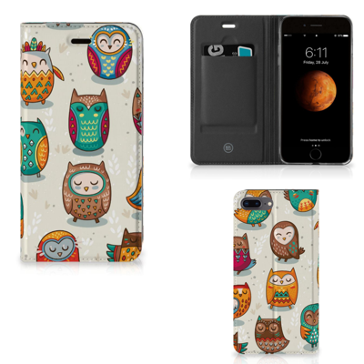 Apple iPhone 7 Plus | 8 Plus | Hoesje maken | Vrolijke Uilen