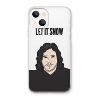 Let It Snow: iPhone 13 mini Transparant Hoesje