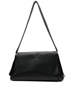 WERKSTATT:MÜNCHEN 1.0 cross-motif leather crossbody bag - Noir