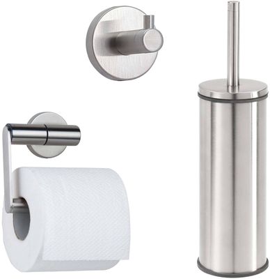 Tiger Boston toilet accessoireset 3-delig RVS geborsteld