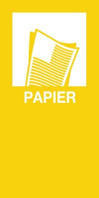 V-Part magneetsticker PAPIER, geel