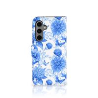 Hoesje voor Samsung Galaxy S24 FE Flowers Blue