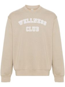 Sporty & Rich sweat àmotif Wellness Club floqué - Tons neutres