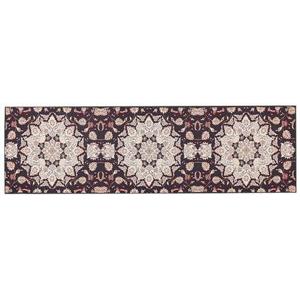 Beliani-ARITAS-Loper tapijt-Zwart|Beige-60 x 200 cm-Polyester