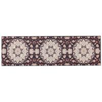 Beliani-ARITAS-Loper tapijt-Zwart|Beige-60 x 200 cm-Polyester