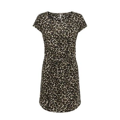 ONLY jurk ONLMAY met all over print zwart/zand ONLY jurk ONLMAY met all over print zwart/zand