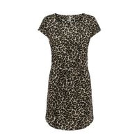 ONLY jurk ONLMAY met all over print zwart/zand - thumbnail
