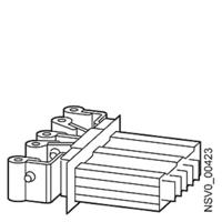 Siemens BVP:262002 Voedingskast Koper Lichtgrijs 5-polig 150 mm² 250 A 690 V/AC 1 stuk(s)