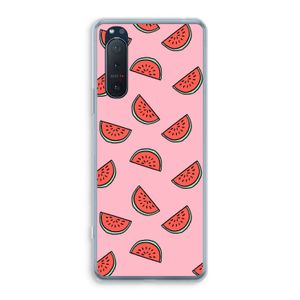 Watermeloen: Sony Xperia 5 II Transparant Hoesje