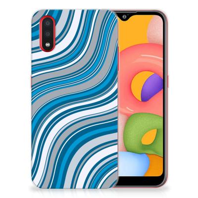 Samsung Galaxy A01 | TPU bumper | Waves Blue