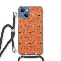 Cheetah: iPhone 13 mini Transparant Hoesje met koord