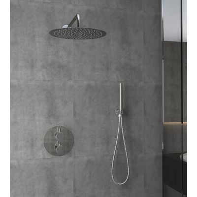 Regendouche set SaniClear Talpa | Inbouw | 20 cm | Thermostaatkraan | 2-weg | Rond | Chroom