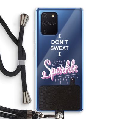 Sparkle quote: Samsung Galaxy Note 10 Lite Transparant Hoesje met koord