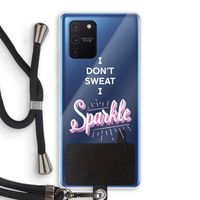Sparkle quote: Samsung Galaxy Note 10 Lite Transparant Hoesje met koord