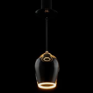 Floating LED Cup Red Wine Smokey Black